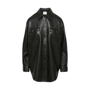 Aritzia wilfred leather shacket jacket